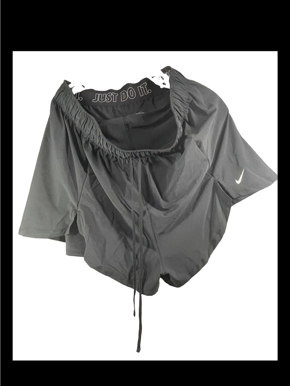 Nike Essential Women's 2-in-1 Training Shorts DC5412-011 Size 1x NWT